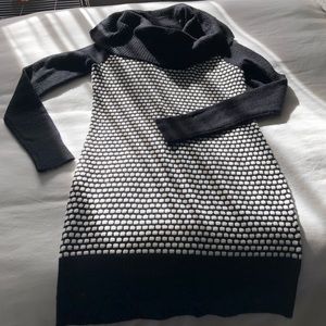 Black and White Sweater Dress - Size: Medium